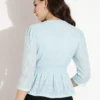 Self Design Women Green Top
