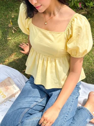 NUSARA  Women Yellow Top