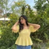NUSARA  Women Yellow Top