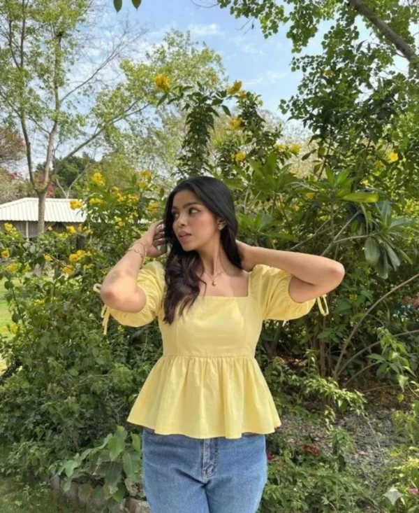 NUSARA  Women Yellow Top