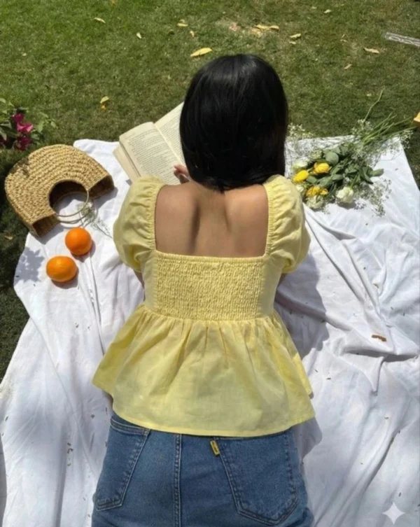 NUSARA  Women Yellow Top