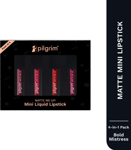 Matte Mini Liquid Lipstick 4 in 1 Pack Smudgeproof, Hydrating & Lightweight